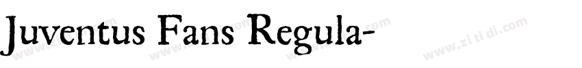 Juventus Fans Regula字体转换